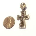 Vintage silver‎ cross pendant Photo 0