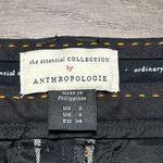 Anthropologie The Essential Slim Kick Flare Plaid Crop Pants Size 2 Photo 11