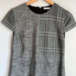 Alice + Olivia Coley Paneled Prince of Wales Checked Woven Mini Dress Photo 4