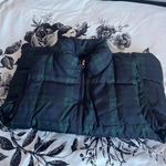 Navy & Green Yuanfang Plaid Puffer Vest — Dark Academia Outdoorsy / Forestcore / PNW Prep Blue Size L Photo 3