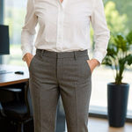 Banana Republic  'Martin' Midrise Gray Dress Pants Pockets, Size 6 Photo 0