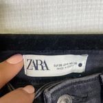ZARA  Black‎ Wash High Rise Ankle Frayed Hem Skinny Jeans Size 4 Photo 4