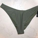 EXPRESS | High Cut Cheeky Olive Green Bikini Bottoms Photo 0