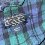Pendleton  Green & Blue Pajama Top Long Sleeve Shirt Size Large Photo 3