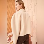 Ulla Johnson  Coralie Jacket Wool Double Breasted Coat Bone Beige Photo 2