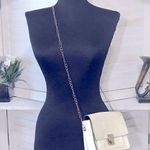 Vintage Y2K Cream Metal Chain Crossbody Bag Purse White Photo 0