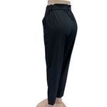 Modern Ambition Black Paper Bag Tie Waist 5 Pocket Ankle Crop Pants Womens M Size M Photo 7