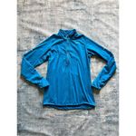 Nike Element Teal Blue Half Zip Running Mock Neck Pullover Women's Medium Photo 2