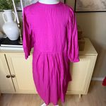 Sundance ‎ Catalog Sakura Easy Dress Magenta Embroidered Boho Size Medium Photo 3