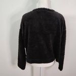 Abound  Black Faux Fur Pullover NWT Size Medium Black Fleece Half-Zip Pullover Photo 3