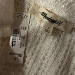 Madewell NWT  Vintage Ivory Crochet-Knit V-Neck Sweater Tee Shirt Size Large Photo 7