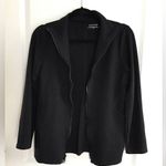 Eileen Fisher  Women S Black Viscose Nylon Spandex Double Zip Jacket Top Stretch Photo 4