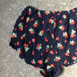Sunday Best Aritzia Strawberry Shorts in Navy Blue and Red Floral Size Medium Photo 13