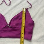 Garage Women’s Satiny Magenta Crop Top Size XS Photo 8