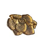 Big & Bold Gold Plated Rose Statement Brooch Pin Jewelry Women’s Vintage Piece Gold Photo 6