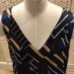 DKNY Color Block Geometric Pattern Sleeveless Top Size Medium Photo 3