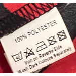 Gerard Womens Top Size 10 Red Black Short Sleeve Full Zip Front Oversized NWT Photo 5