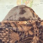 Vintage St. John Sport Marie Gray Corduroy Magnetic Zipper Military Jacket Large Brown Photo 4