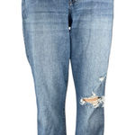 Gap True Skinny Mid Rise Women's Blue Distressed Ankle Denim Jeans Size 33 Photo 0