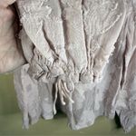 Wilfred Aritzia  Lourdes Women's Pink Floral Sheer Long Sleeve Blouse Size Medium Photo 6