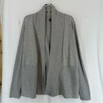 Verve Ami  Open Front Cardigan Ribbed Sweater Women’s XL Grey Photo 0