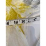 Belle France Italian Linen Tie Dye Tunic Coverup EUC Sz M Oversized Yellow Gray Size M Photo 10