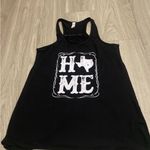 None Black Graphic Tank Top Photo 0