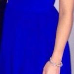 Amanda Uprichard Royal Blue Fit Ans Flare Dress Photo 0