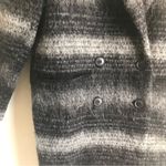 SOIA & KYO Alpaca, Mohair, Wool Blend Long Peacoat Grey Black size S Photo 4