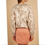 FRNCH Paris Abstract Sweater Crewneck Gray Pink Photo 1