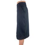 Deja Vu  Blue Soft Denim Pencil Straight Knee Length Pocket Casual Career Skirt 14 Photo 1