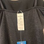 Cupshe  Black Shimmer Ruched Swimsuit Photo 4