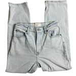 Abercrombie & Fitch The Ankle Straight Ultra High-Rise light wash jeans Photo 4