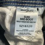 Silver Jeans Silver Suki distressed bootcut acid wash size 18 jeans Photo 2