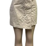 Tommy Hilfiger  High Waist Solid Khaki Chino Cotton Wrap Front Skort Womens 12 Photo 2