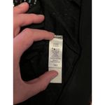 LuLaRoe  Jacket Womens 3XL Black Sequin Bomber Zip Front Party Metallic Photo 8