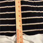 Soma  Black and Gray Striped Pajama Top Photo 3