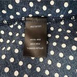 Lulus Dream Love Off-the-Shoulder Maxi Dress Navy Blue Polka Dot Size XS Photo 7