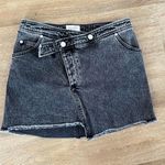 Anthropologie Pilcro Moto Wrap Denim Mini Skirt Jean Photo 0