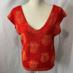 Alain Manoukian boat neck top Orange Size M Photo 1
