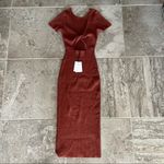 Naadam Reversible Cashmere Blend Ribbed Twist Dress Size XS NWT $325.00 Photo 8