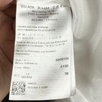 ESCADA Trench Coat Womens Size 36 US Small Black White Belted Military Style Photo 7