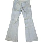 PacSun  Low Rise Cargo Ribbed Denim Flare Light Blue Jeans Pockets Size 26 NEW Photo 4