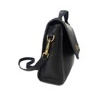 Coach VINTAGE COURT Black Glove Tanned Leather Turn Lock Crossbody Bag 9807 Photo 4