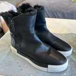 J Slides NYC black leather two zip lined ankle boots. Size 8 condition see pic💕 Photo 0