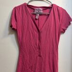 Juicy Couture Forever 21 Pink Button-Up Pajamas Photo 1