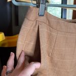 Norton Mcnaughton Vintage  Camel Brown Windowpane Plaid Trouser Pants Size 10 Photo 2