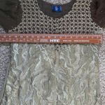 Pakistani Indian Desi Party Wear Maxi Dress (Flawed) Refer to pics Color Green Photo 11