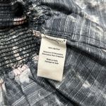 Love Shack Fancy  Black Flower Print Silk Violet Mini Dress Puff Sleeve XS Photo 7