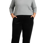 Lands' End Lands’ End Women’s XL 18 Black Pull-On Pants – Straight Leg Photo 0